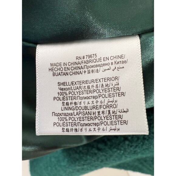 BCBGeneration Double Breasted Bouclé Longline Coat Emerald Green Women’s Small - Picture 8 of 9